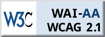 WCAG 2.1 (Level AA) accessibility badge